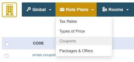 Fenêtre illustrant la création ou la
modification d’un coupon de réduction,
avec des champs pour le code promo,
la valeur de la remise et la période de
validité.