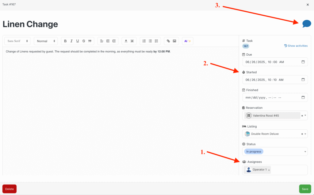 Image montrant la fin d'une tâche 